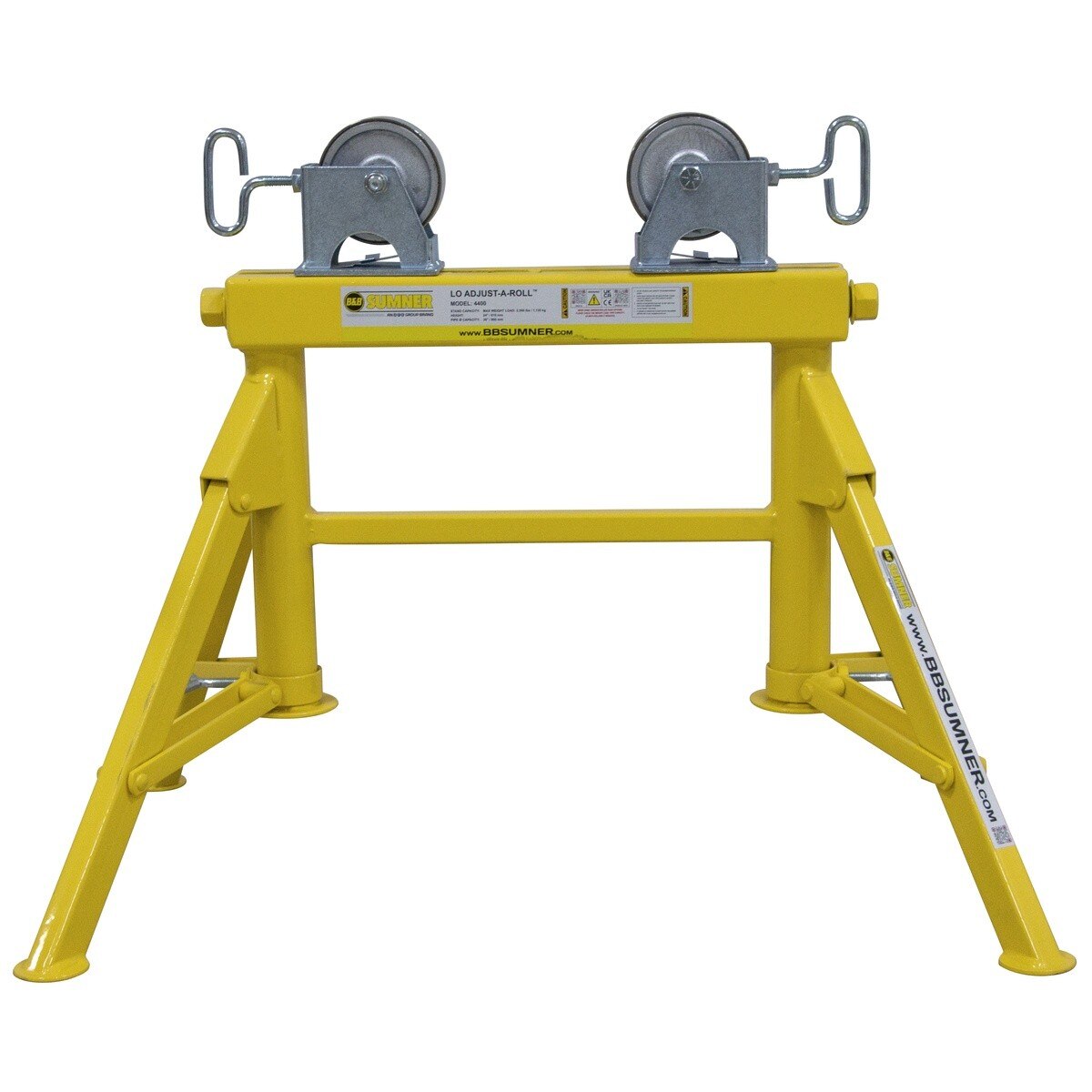 BB Sumner 4400SSWH Lo Adjust-A-Roll Stand with Stainless Steel Wheel Head 5290 lb Capacity - 3