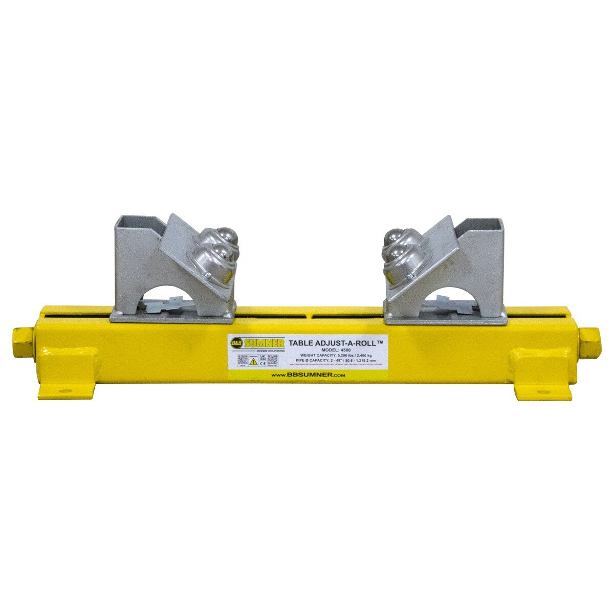BB Sumner 4500BTH Table Adjust-A-Roll with Stainless Steel Ball Transfer Head - 3