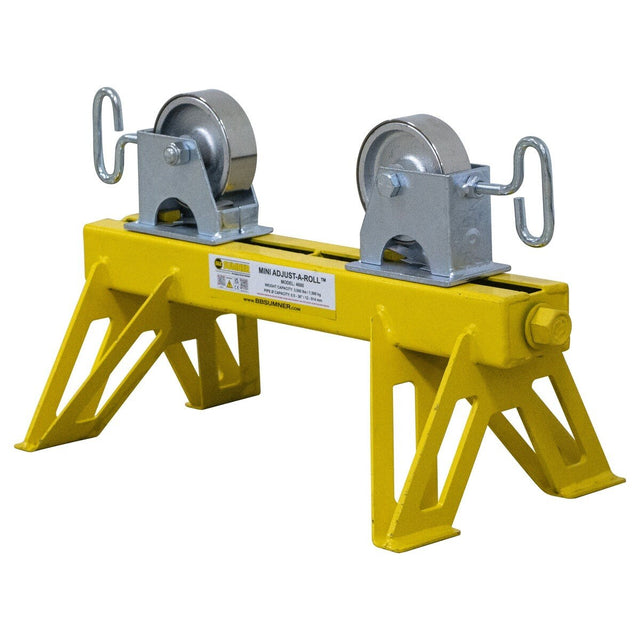 BB Sumner 4600SSWH Mini Adjust-A-Roll Pipe Roller Stand with Stainless Steel Wheel Head