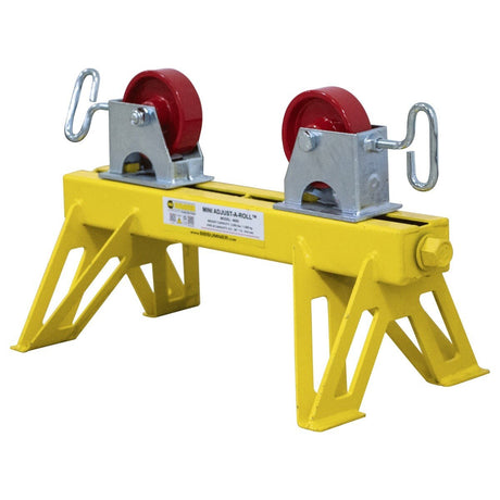 BB Sumner 4600SWH Mini Adjust-A-Roll Pipe Roller Stand with Steel Wheel Head 3500 lb Capacity