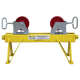 BB Sumner 4600SWH Mini Adjust-A-Roll Pipe Roller Stand with Steel Wheel Head 3500 lb Capacity - 3