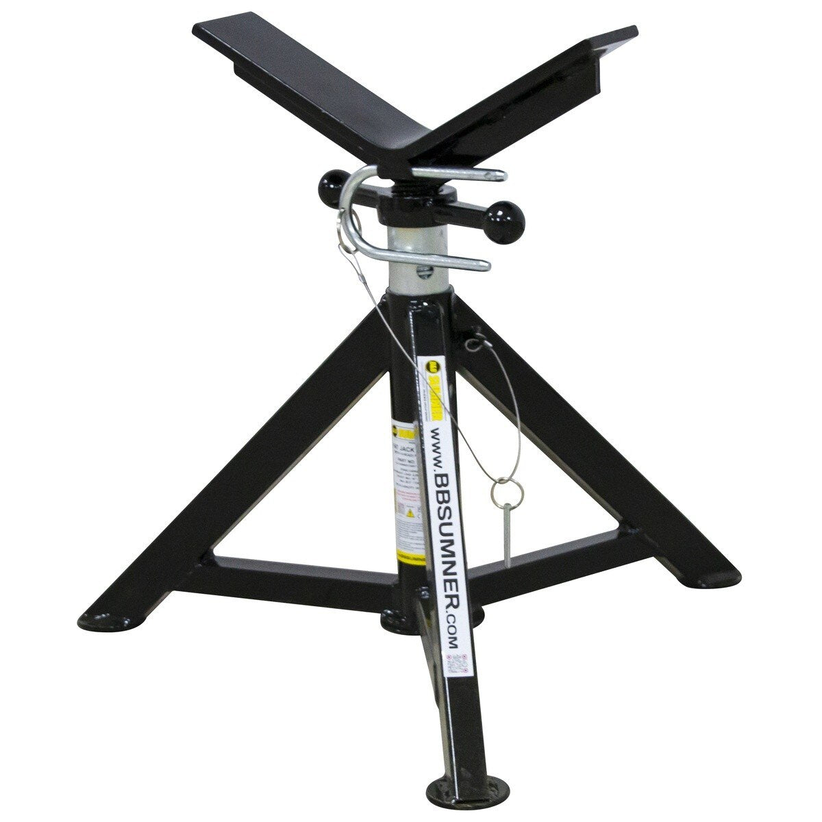 BB Sumner 4702 Fat Jack Mini Pipe Jack Stand with V-Head 6000 lb Capacity 16-28.5 in Height Range (1 Each) - 3