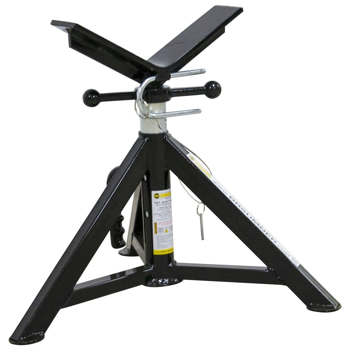 BB Sumner 4702 Fat Jack Mini Pipe Jack Stand with V-Head 6000 lb Capacity 16-28.5 in Height Range (1 Each) - 4