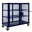 BB Sumner SCC60 60 Inch Stor Cage Cart Security Storage Cabinet with Lockable Mesh Doors and Casters