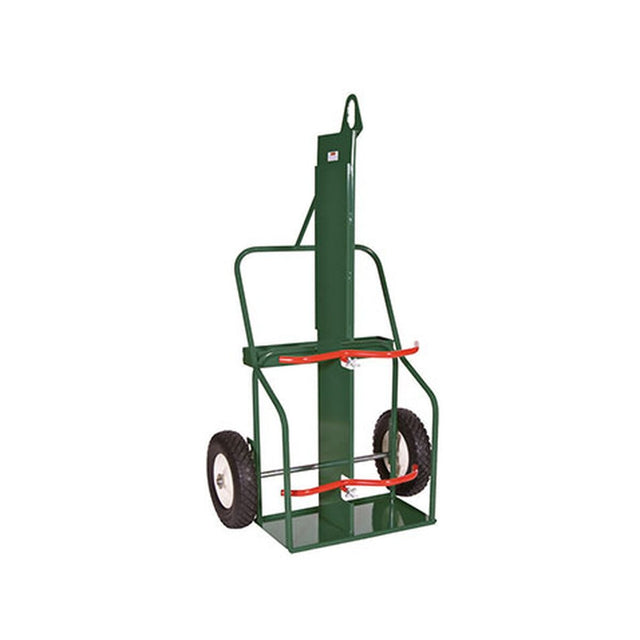 BBSUMNER DCC13FB-14S Double Cylinder Cart Up to 13" with Firewall Bar Lock and 14" Semi-Pneumatic Wheels