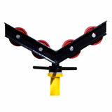 BB Sumner 3510SWH Max Jax Kit with Steel Wheels V-Head and Casters, 5000 lb Capacity, Adjustable 32-44 in