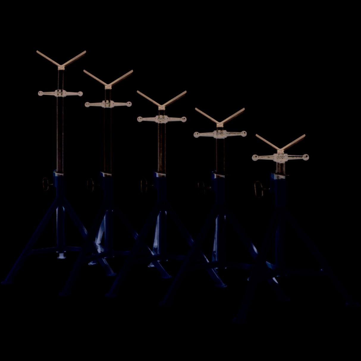 BB Sumner 4100 Hi Heavy Duty Pro-Jack with Oversized 10" V-Head for Pipe Support