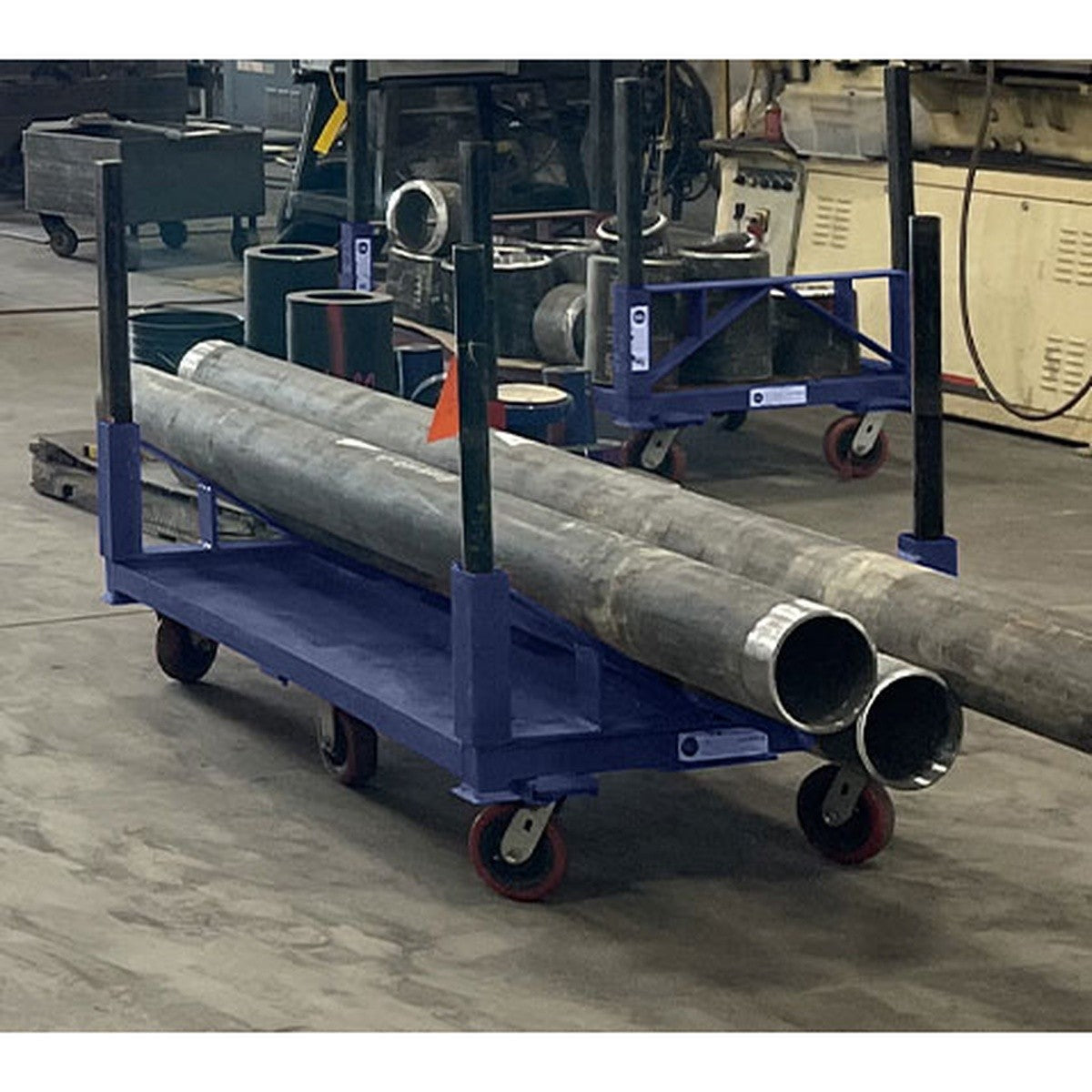 BBSumner PSC2 Pipe Stacker Cart 2 with Mesh Floor 2000 lb Capacity 57 x 34 x 39 in - 3