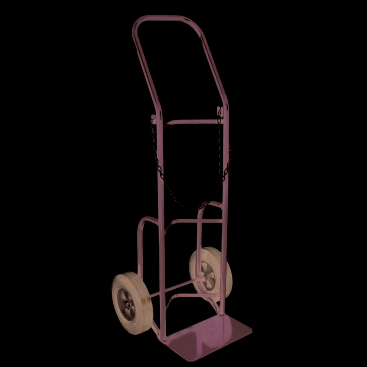 BB Sumner Carts & Buggies SCC12C-10P Single Cylinder Cart with Chain Lock and 10 in. Pneumatic Wheels for Gas Cylinders up to 12 in. Diameter