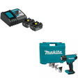 Makita BL1840BDC2X Battery & Charger Kit W/ FREE XGH01ZK Heat Gun