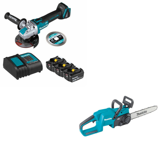 Makita BL1840BSCX3 18V LXT Li-Ion Starter Pack W/ FREE XCU11Z 18V LXT Chain Saw