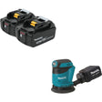 Makita BL1850B-2 18V 5.0Ah Battery Kit W/ FREE XOB01Z 5" Random Orbit Sander