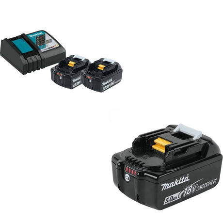 Makita BL1850BDC2X1 Starter Pack Kit W/ FREE BL1850B 5.0Ah Battery