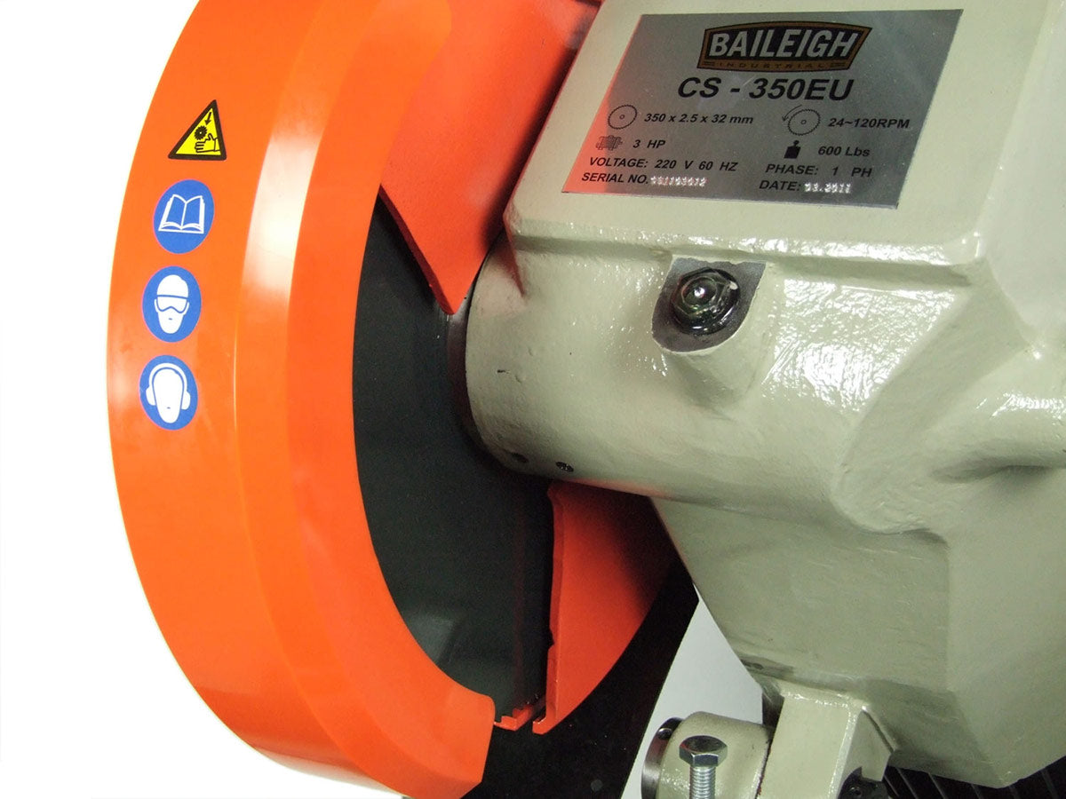 Baileigh Industrial BA9-1002535 Variable Speed Circular Cold Saw CS-350EU - 4