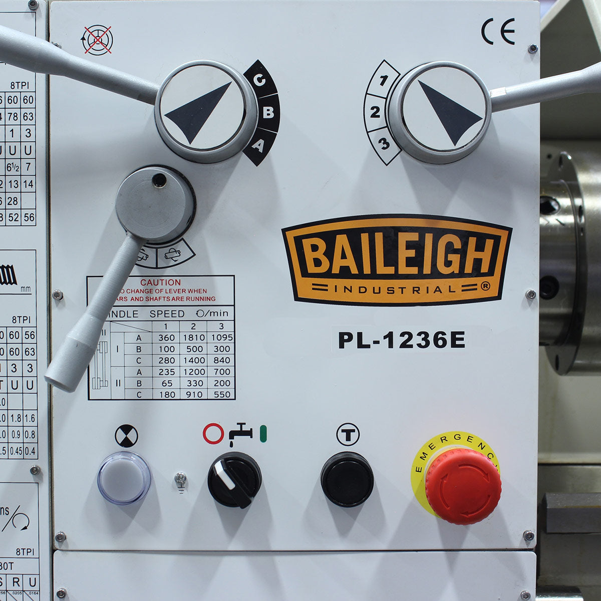 Baileigh Industrial BA9-1016616 Metal Lathe PL-1236E - 7