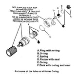 Braveboy BA-792 N008792 Compressor Regulator Repair Kit 1" Diaphragm for D55155 D55167 D55684 23400S - 5
