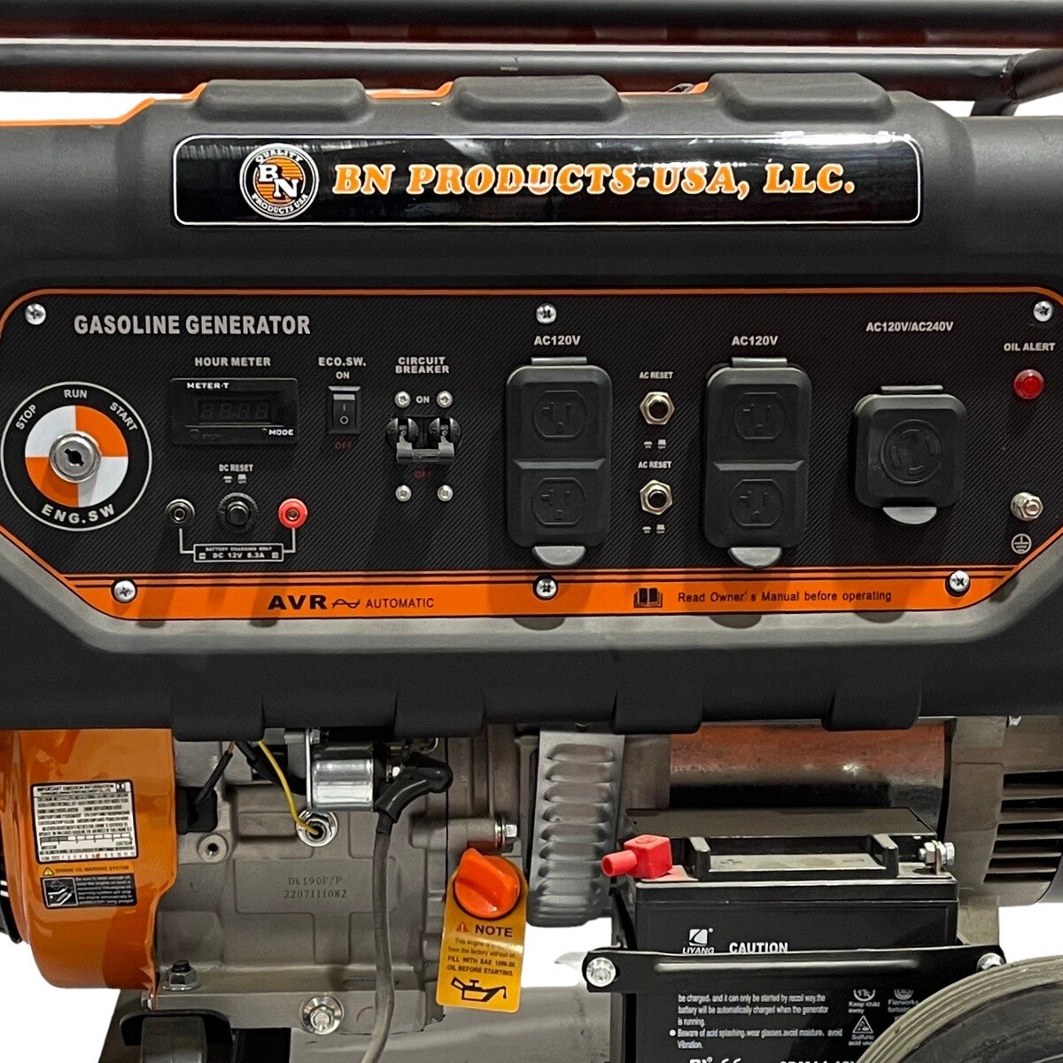 Benner-Nawman BNG5000 5000W Rated Gasoline Generator with Electric Start CARB Certified 48 x 40 x 29 - 3
