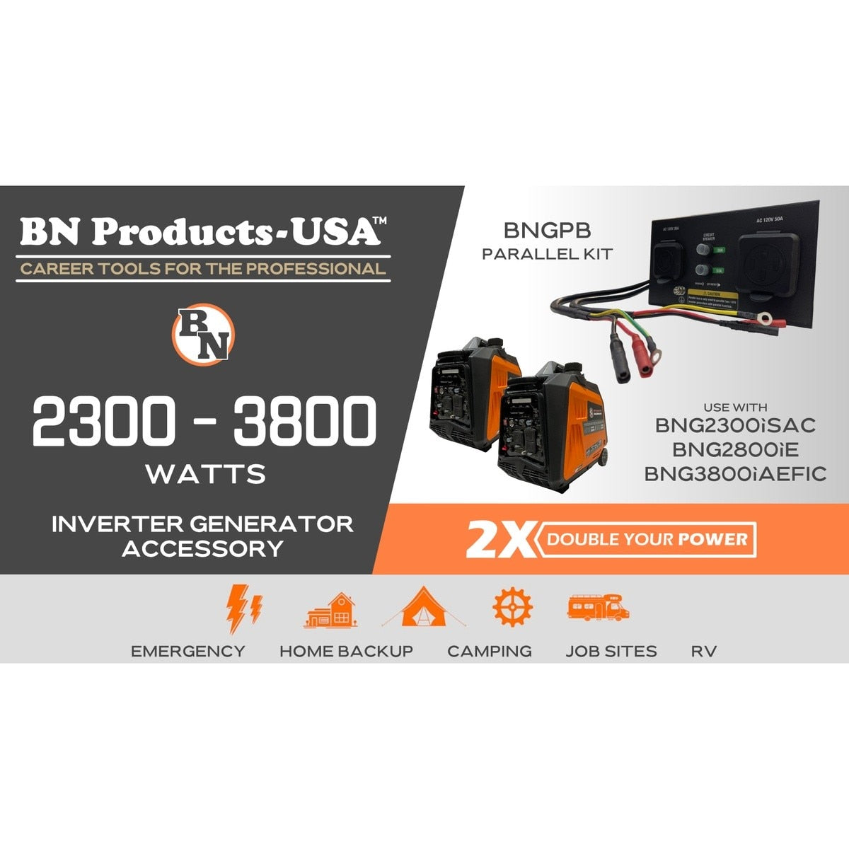 Benner-Nawman BNGPB 50A 30A Parallel Kit for BNG Series Inverter Generators (1 Kit) - 4