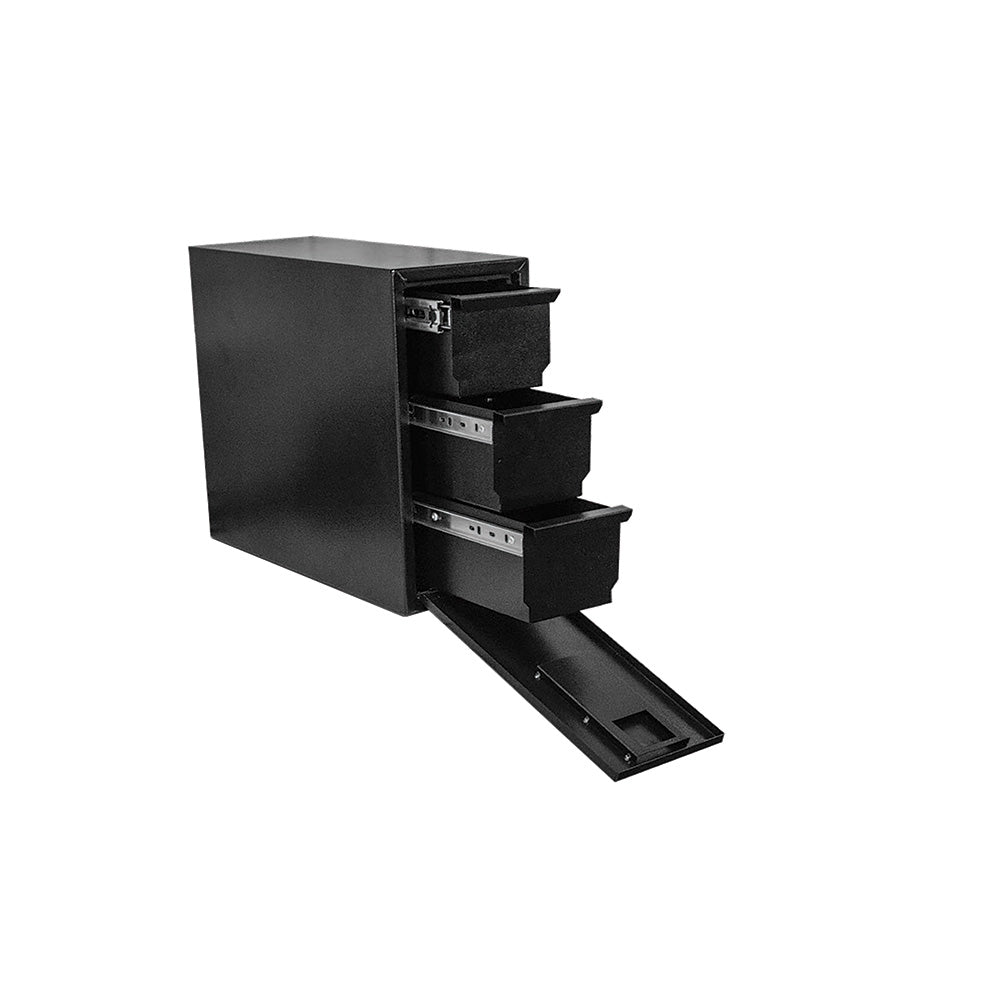 Better Built 29217125 Crown Steel Tool Tower W/ 3 Drawers, Gloss Black - 2