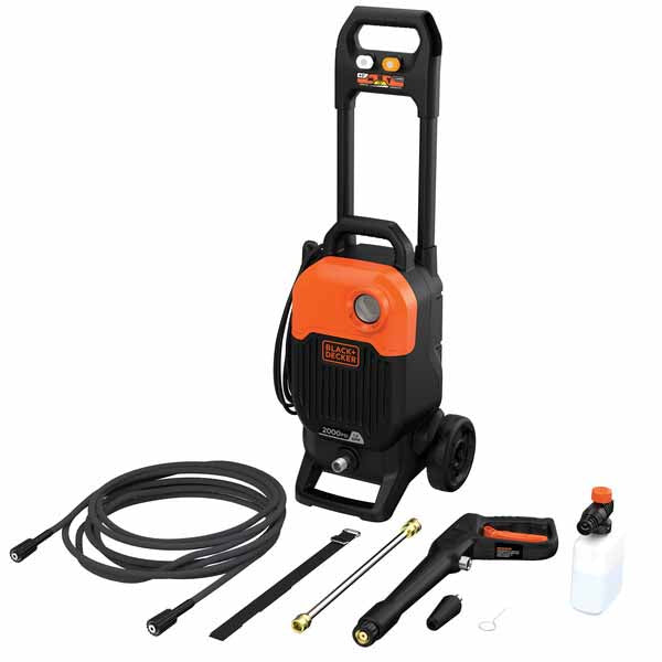 Black & Decker BEPW2000 2,000 MAX PSI 1.2 GPM Electric Cold Water Pressure Washer