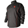 Black Stallion B9C-2X 9 oz FR Cotton Contoured Welding Jacket Black 2X