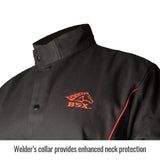 Black Stallion B9C-2X 9 oz FR Cotton Contoured Welding Jacket Black 2X - 2