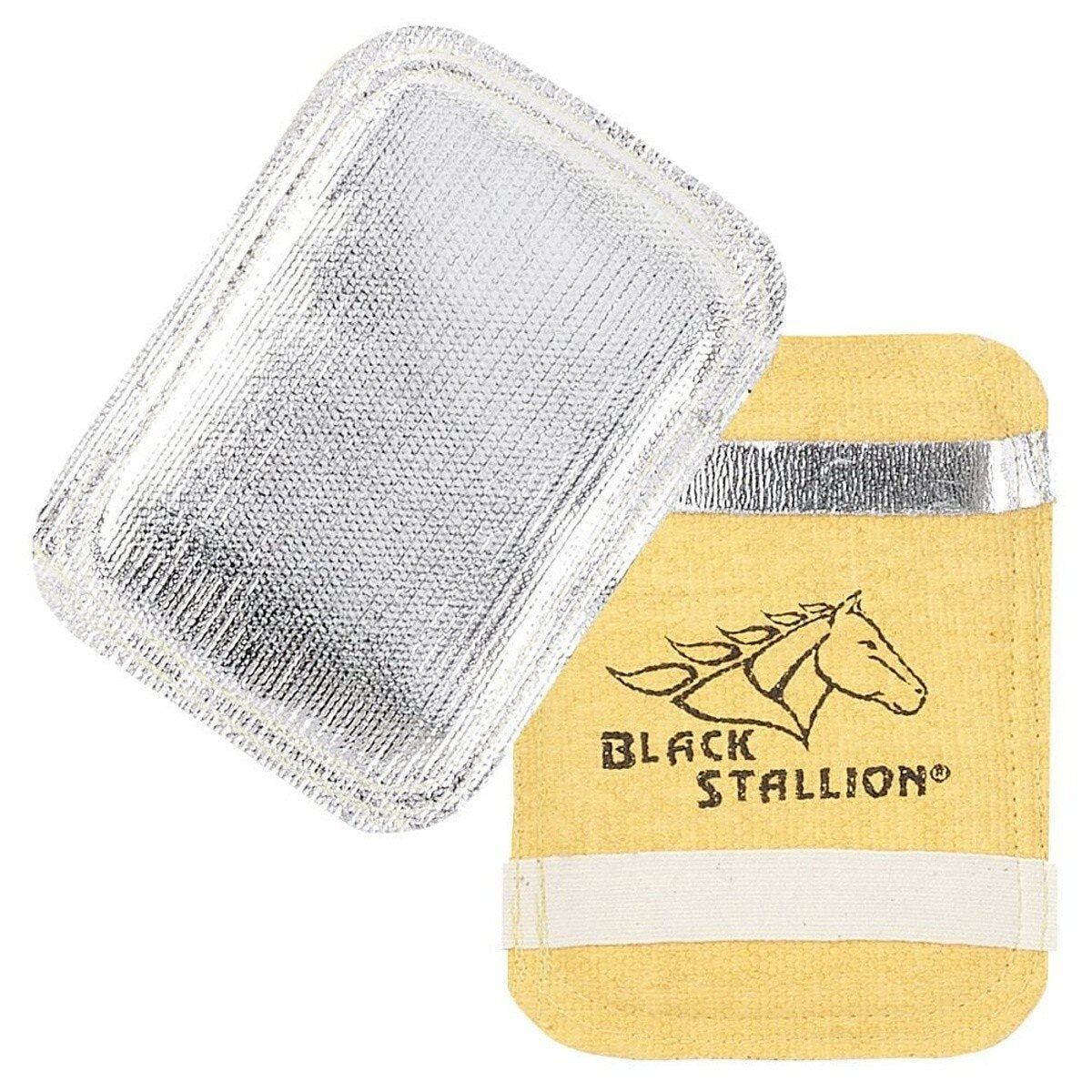 Black Stallion BP-DX 1/2 in. Aluminized Fiberglass Insulated Glove Back Pad for Welding Hand Heat Protection