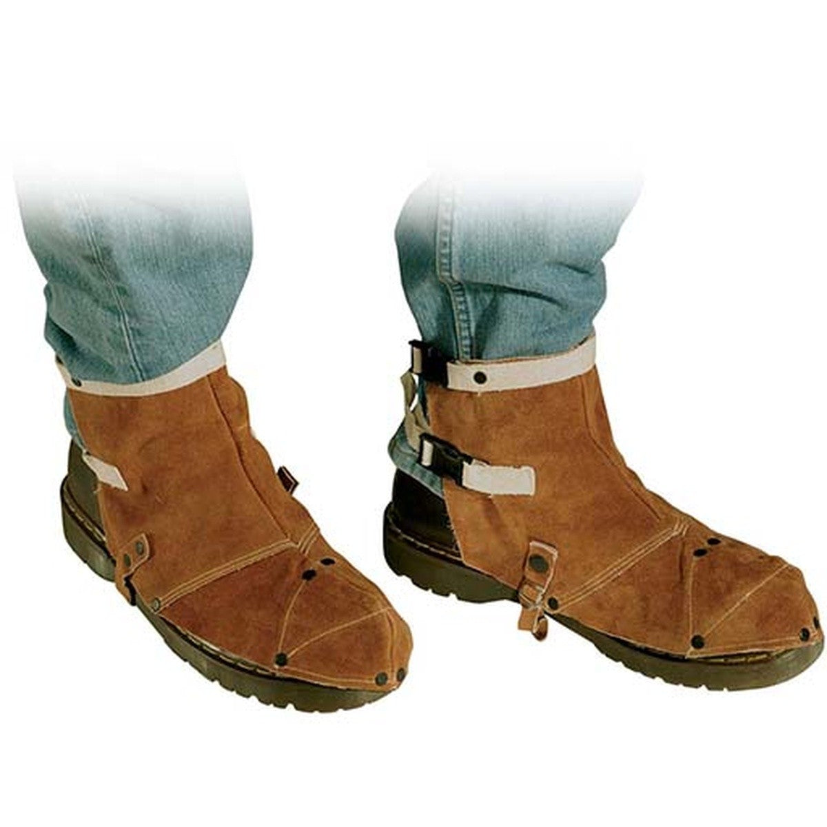 Black Stallion SP Side Split Cowhide Shoe Protectors Brown