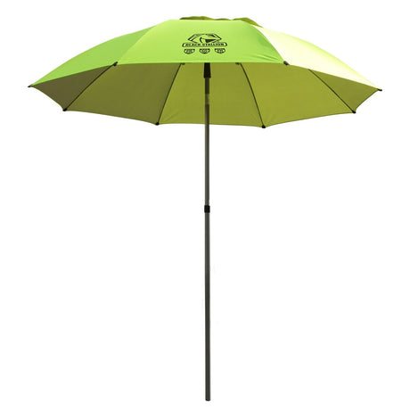 Black Stallion UB200-YEL 7.5' Diameter Core Flame-Resistant Industrial Umbrella Hi-Vis Yellow Lime
