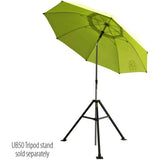 Black Stallion UB200-YEL 7.5' Diameter Core Flame-Resistant Industrial Umbrella Hi-Vis Yellow Lime - 5