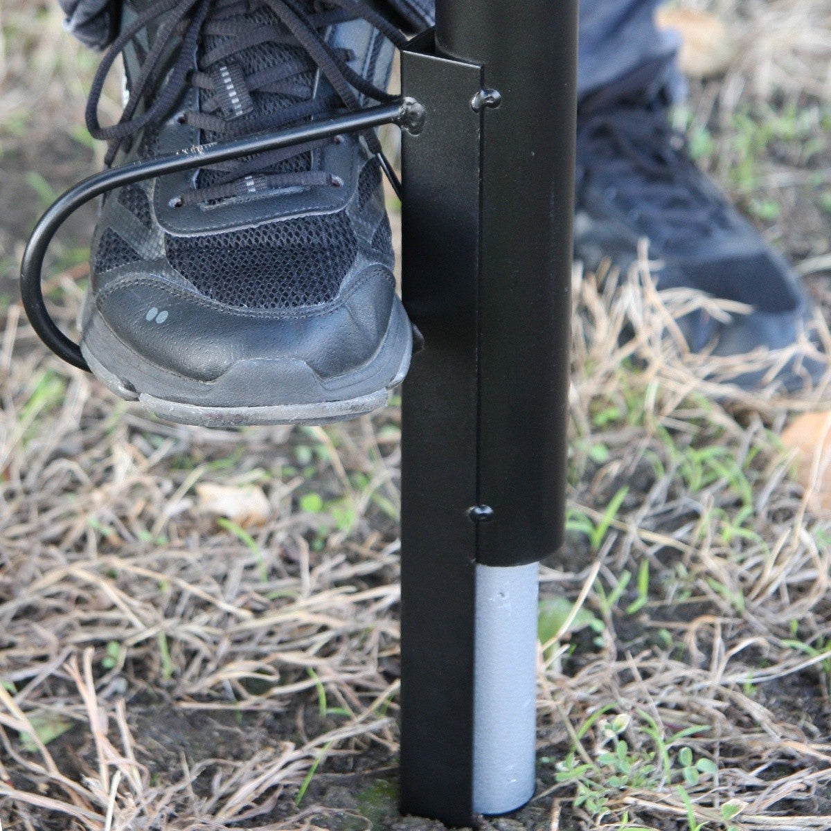 Black Stallion UB25 25" Universal Umbrella Ground Spike with 11" Below Ground Spike for UB100 and UB200 Umbrellas - 3