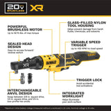 DeWalt DCF520B 20V MAX XR Brushless Cordless 1/4" and 3/8" Sealed Head Ratchet Tool Only - 2