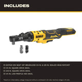 DeWalt DCF520B 20V MAX XR Brushless Cordless 1/4" and 3/8" Sealed Head Ratchet Tool Only - 3