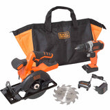 Black & Decker BDCD220CS 20V MAX* Lithium Ion Drill/Driver + Circular Saw Combo Kit