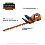 Black & Decker LHT2220 20V MAX Lithium 22 in. Hedge Trimmer - 5