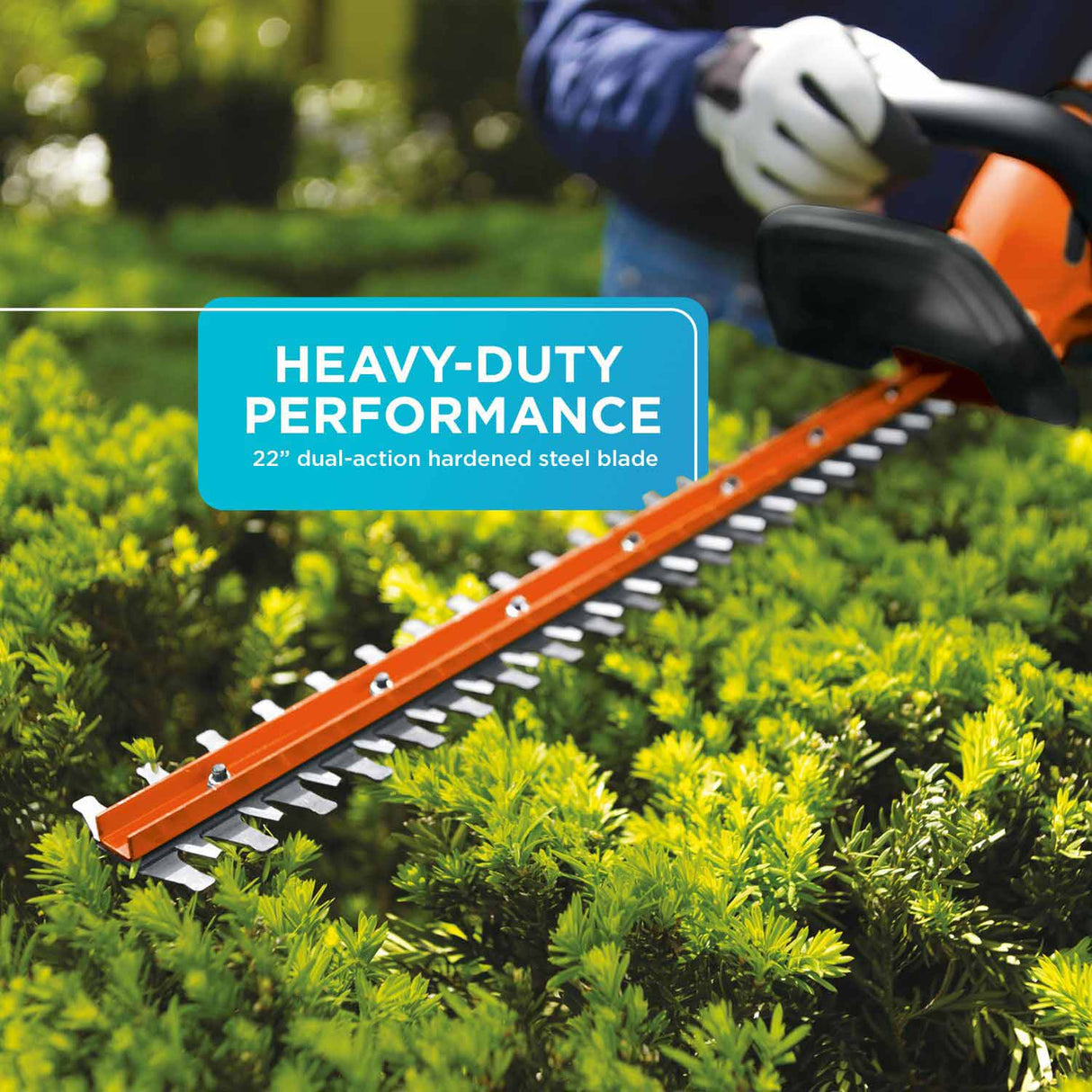 Black & Decker LHT2220 20V MAX Lithium 22 in. Hedge Trimmer - 6