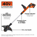 Black & Decker LST140C 40 V MAX Lithium String Trimmer - 4