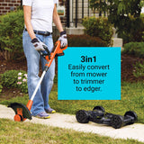 Black & Decker MTC220 20-volt Max 12-in 3-in-1 Compact Cordless Push Lawn Mower - 5