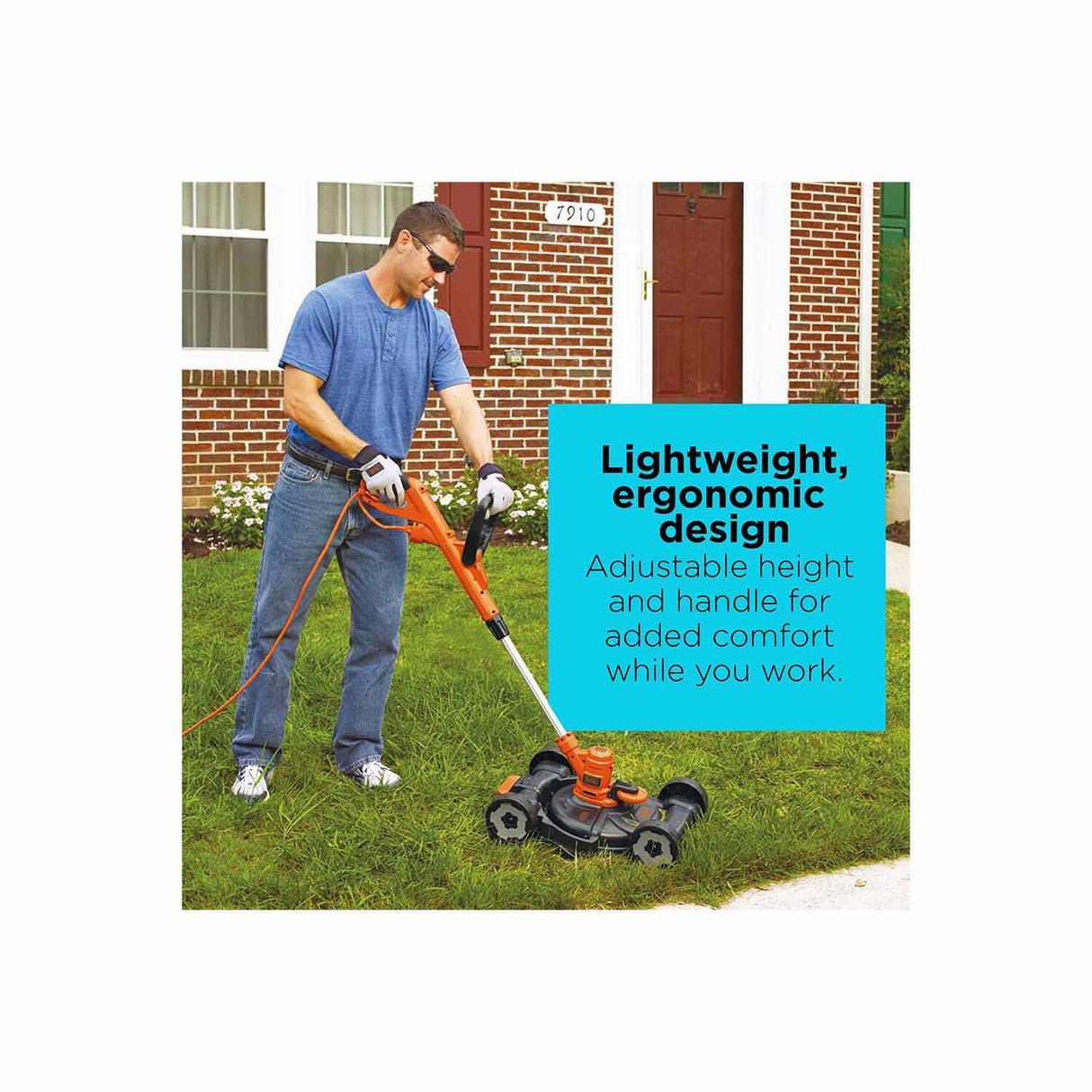 Black & Decker MTE912 6.5 Amp 12 in. Electric 3-in-1 Compact Mower (MTE912) - 6