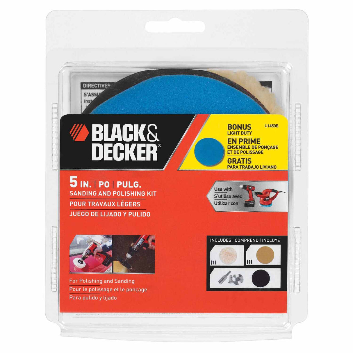 Black & Decker U1450B 5-in Sanding and Polishing Kit