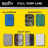 Boen BT-1220 12' x 20' 4.2 mil Multipurpose Blue Polyethylene Tarp with Grommets - 5