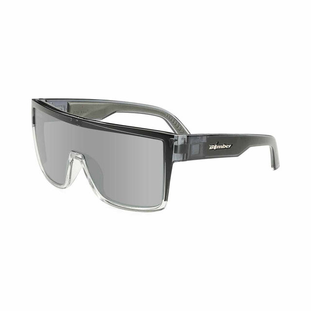Bomber Eyewear BZ104 Buzz Safety Silver Mirror ANSI Z87+ Sunglasses with Removable Side Shields