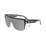 Bomber Eyewear BZ104 Buzz Safety Silver Mirror ANSI Z87+ Sunglasses with Removable Side Shields - 3