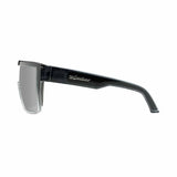 Bomber Eyewear BZ104 Buzz Safety Silver Mirror ANSI Z87+ Sunglasses with Removable Side Shields - 4