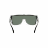 Bomber Eyewear BZ104 Buzz Safety Silver Mirror ANSI Z87+ Sunglasses with Removable Side Shields - 6