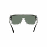 Bomber Eyewear BZ104 Buzz Safety Silver Mirror ANSI Z87+ Sunglasses with Removable Side Shields - 6