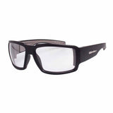 Bomber Eyewear M201 Photochromic Safety Glasses with Fire Red Orange Mirror Lens and Gray Foam