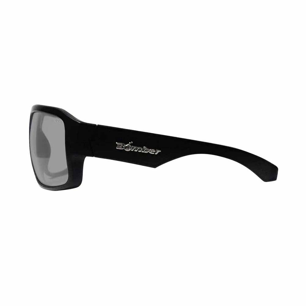 Bomber Eyewear M201 Photochromic Safety Glasses with Fire Red Orange Mirror Lens and Gray Foam - 3