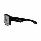 Bomber Eyewear M201 Photochromic Safety Glasses with Fire Red Orange Mirror Lens and Gray Foam - 3