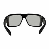 Bomber Eyewear M201 Photochromic Safety Glasses with Fire Red Orange Mirror Lens and Gray Foam - 4
